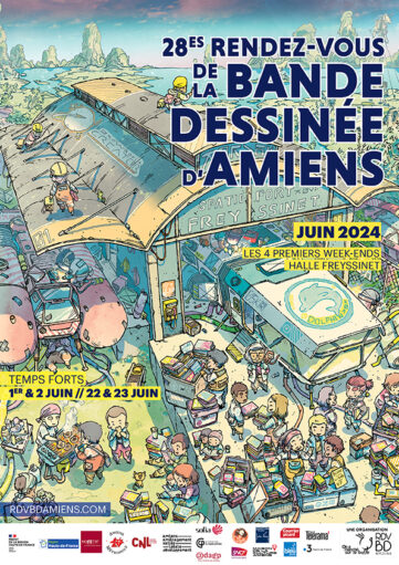 Affiche du festival 28 RDV BD à Amiens